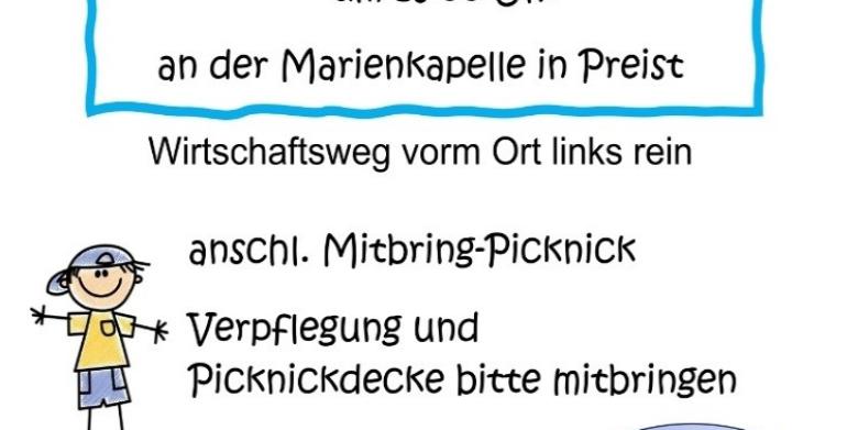 Einladung zum Mitmachgottesdienst für Familien